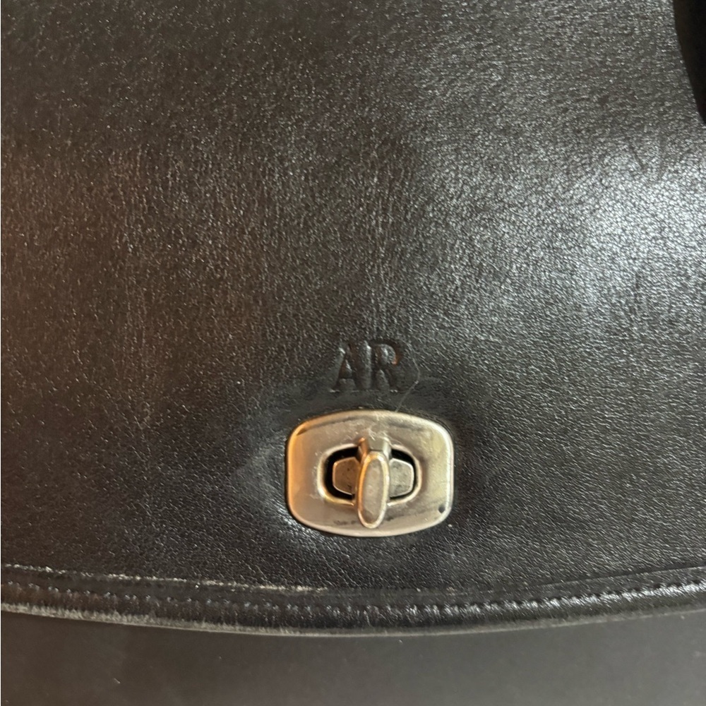 Coach vintage unisex Black  briefcase Leather shoulder Bag - Picture 10 of 11